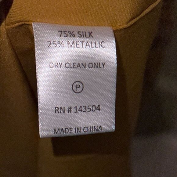 Marie Oliver NWTs Silk Blend Jayda Dress in Marigold Harvest Size 4 - Picture 10 of 13